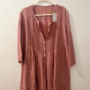 Blush Linen Tunic